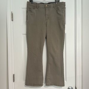 Wit and Wisdom 16P Itty Bitty High Waist Bootcut Brown Pants